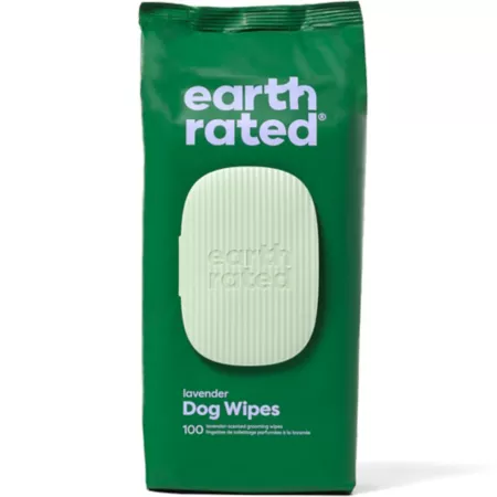 Earth Rated Floral Scented Wipes for Dogs 100 ct Dog Shampoos & Conditioners