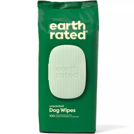 Earth Rated Unscented Wipes for Dogs 100 ct Dog Shampoos & Conditioners