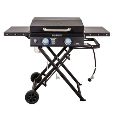 Even Embers 2-Burner Propane Gas Portable Griddle, 32,000 BTU