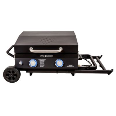 Image showing  2-Burner Portable Propane Gas Flat Top Griddle, 480 sq. in., Black