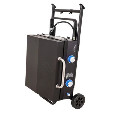 Image showing 5 th Even Embers 2-Burner Portable Propane Gas Flat Top Griddle, 480 sq. in., Black