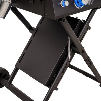 Image showing 6 th Even Embers 2-Burner Portable Propane Gas Flat Top Griddle, 480 sq. in., Black