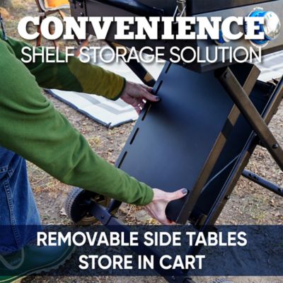 Image showing 12 th Even Embers 2-Burner Portable Propane Gas Flat Top Griddle, 480 sq. in., Black