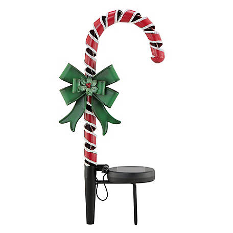 Red Shed Solar Candy Cane Pathway Stake