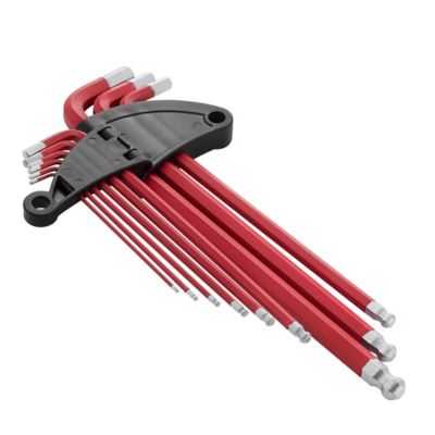 Image showing  9 pc. SAE Extra Long Arm Ball Point Hex Key
