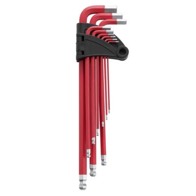 Image showing  9 pc. SAE Extra Long Arm Ball Point Hex Key