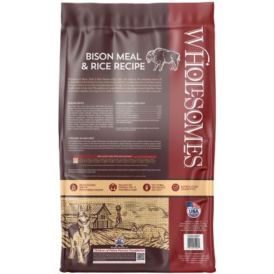 Image showing  Adult Bison and Rice Recipe Dry Dog Food, 35 lb. Bag