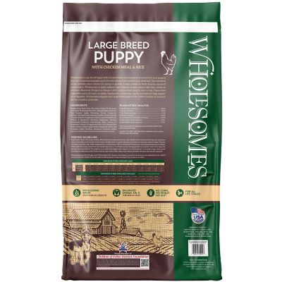 Image showing  Large Breed Puppy Chicken and Brown Rice Recipe Dry Dog Food, 35 lb. Bag