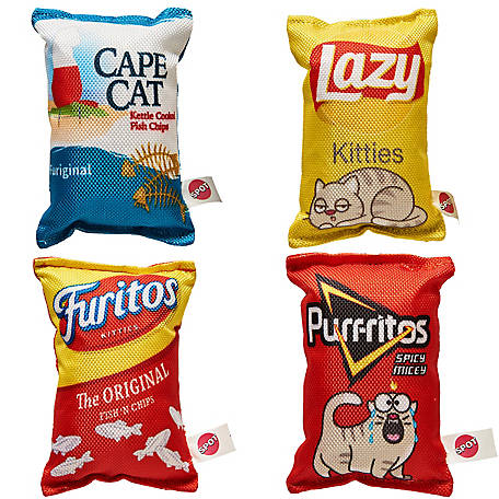 Spot Fun Food Kitty Chips 5 in. Assorted, 52181