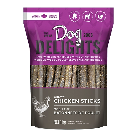 Dog Delights Chewy Chicken Sticks Dog Treats, 35 oz.