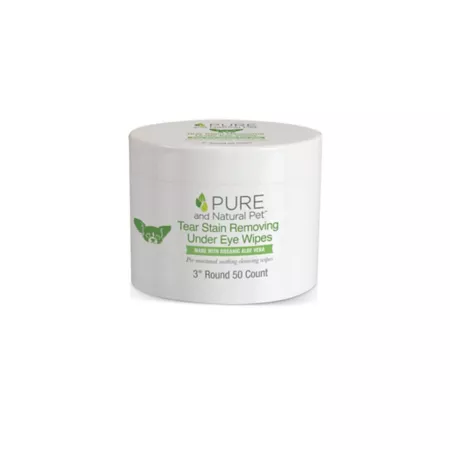 Pure and Natural Under Eye Stain Removal Wipes for Pets PN279 Dog Eye Care