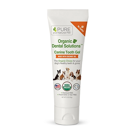 Pure and Natural Pet Organic Dental Solutions Canine Tooth Gel, Sweet Potato
