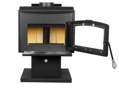 Image showing  1800 sq. ft. Wood Stove with Stainless Steel Ash Lip and Blower, HWS-1200-B