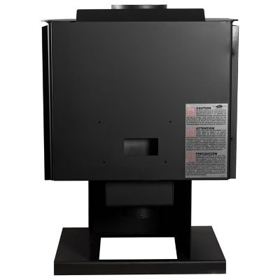 Image showing 5 th Pleasant Hearth 1800 sq. ft. Wood Stove with Stainless Steel Ash Lip and Blower, HWS-1200-B