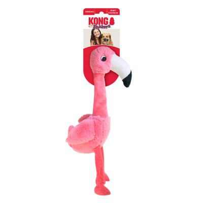 KONG Shakers Honkers Flamingo Plush Dog Toy