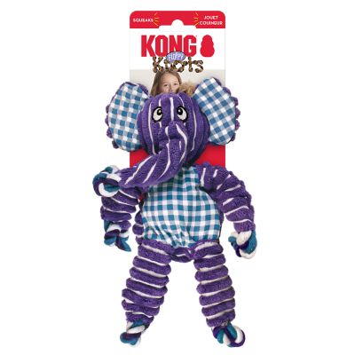 Image showing  Floppy Knots Elephant Plush Dog Toy