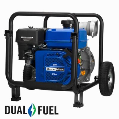 DuroMax 212cc 3 in. Dual Fuel Semi-Trash Water Pump, XP650WX
