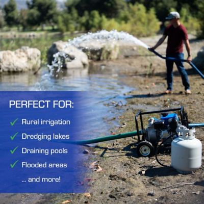 Image showing 5 th DuroMax 212cc 2 in. Dual Fuel Semi-Trash Water Pump, 158 GPM