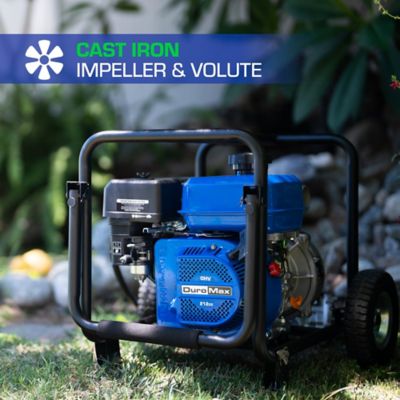 Image showing 6 th DuroMax 212cc 2 in. Dual Fuel Semi-Trash Water Pump, 158 GPM