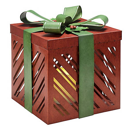 Red Shed Light Up Gift Box