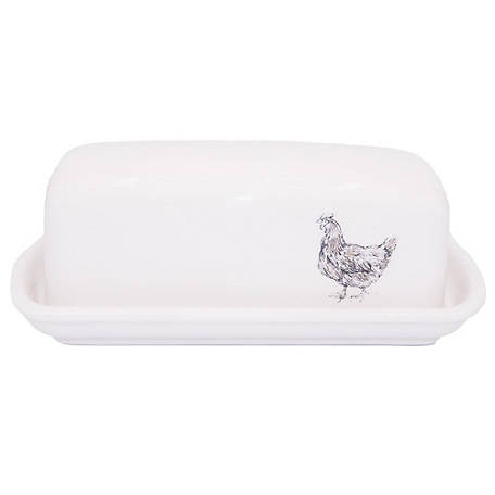 Red Shed Chicken Butter Dish