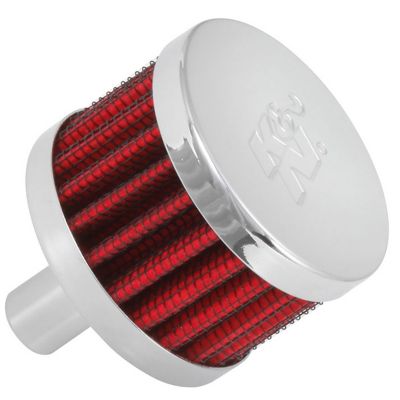 K&N Vent Air Filter/ Breather: Air Engine Filter: Filter Height: 1.5 In, Flange Length: 0.875 In, Shape: Breather