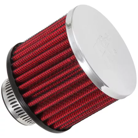 K&N Vent Air Filter Flange Diameter: 1.25" Filter Height: 2.5" Flange Length: 0.875" Shape: Breather Automotive Air Filters