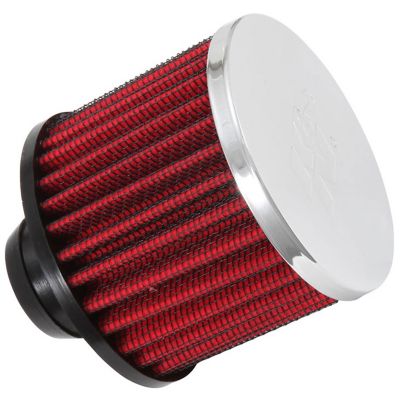 K&N Vent Air Filter/Breather, Filter Height: 2.5 in., Flange Length: 1 in., Shape: Breather, 62-1490