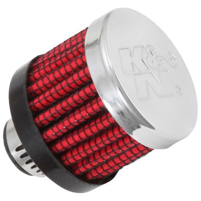 K&N 1.125 in. Breather Vent Air Filter, 0.3125 in. x 0.4375 in. FLG
