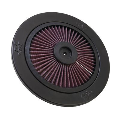K&N X-Stream Top Filter: Washable, Replacement Engine Filter: Filter Height: 1 In, Shape: Round Lid, 66-0901