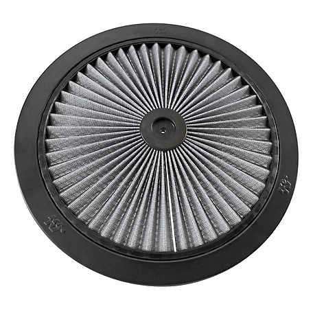 K&N X-Stream Top Filter: Washable, Replacement Engine Filter: Filter Height: 1 In, Shape: Round Lid, 66-1400R