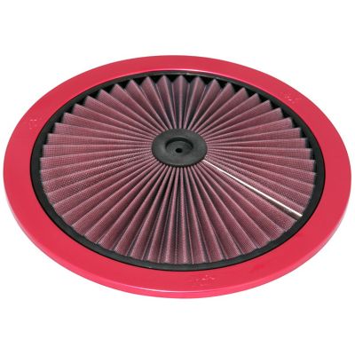 K&N X-Stream Top Filter: Washable, Replacement Engine Filter: Filter Height: 1 In, Shape: Round Lid, 66-1401XR