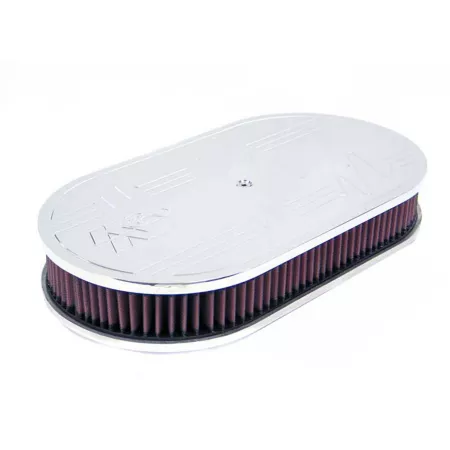 K&N Oval Air Filter Assembly: Washable Replacement Engine Filter: Filter Height: 2" Shape: Oval Automotive Air Filters