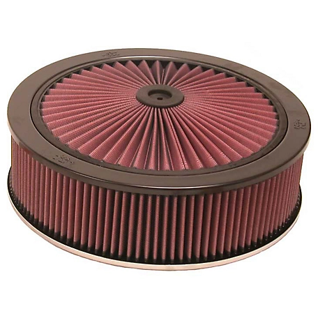 K&N X-Stream Top Air Filter: Washable, Replacement Engine Filter: Shape: Round