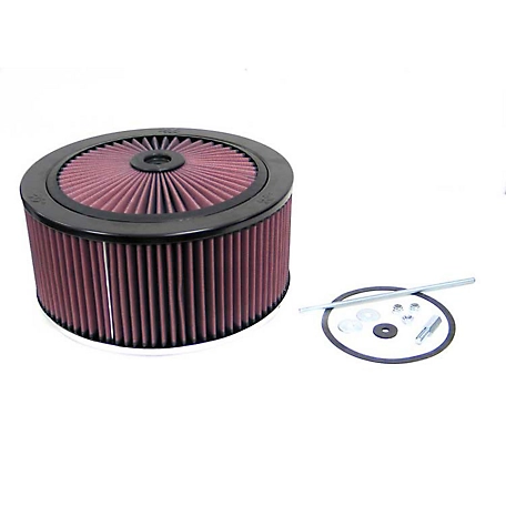 K&N X-Stream Top Air Filter: Washable, Replacement Engine Filter: Shape: Round, 66-3130