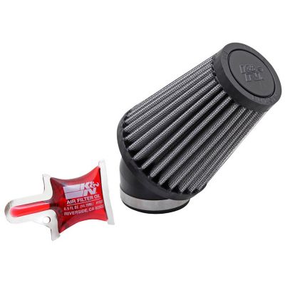 K&N 4 in. Universal Round Tapered Air Filter, 1.68 in. x 1.5 in. FLG