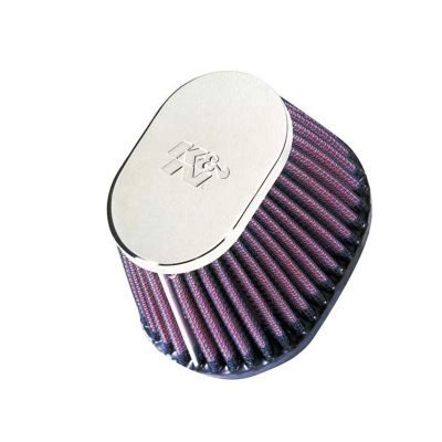 K&N 2.75 in. Universal Oval Air Filter, 2.125 in. x 0.625 in. FLG, RC-0981