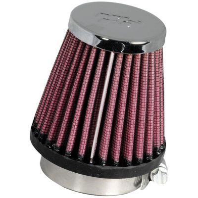 K&N Universal Air Filter, Flange Diameter: 1.9 in., Filter Height: 3 in., Flange Length: 0.6 in., Shape: Round Tapered, RC-1060