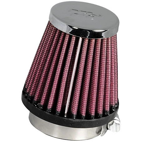 K&N Universal Air Filter: Flange Diameter: 1.9 In, Filter Height: 3 In, Flange Length: 0.6 In, Shape: Round Tapered, RC-1060