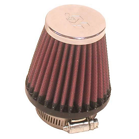 K&N Universal Air Filter: Flange Diameter: 1.8 In, Filter Height: 3 In, Flange Length: 0.6 In, Shape: Round Tapered, RC-1090