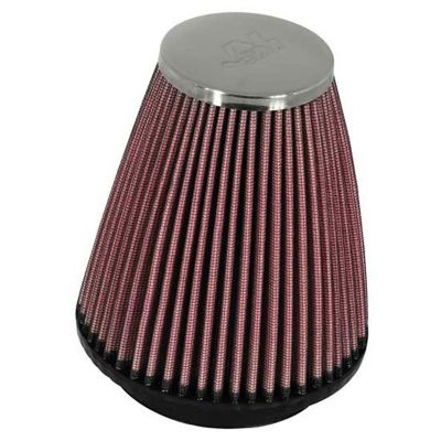 K&N 4 in. Round Tapered Universal Air Filter, 2.2 in. x 0.6 in. FLG