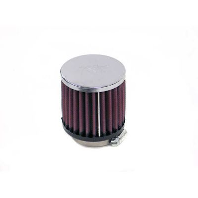 K&N Universal Air Filter: Flange Diameter: 2.125 In, Filter Height: 3 In, Flange Length: 0.625 In, Shape: Round, RC-1910