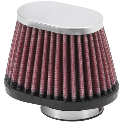 K&N Universal Air Filter: Flange Diameter: 1.75 In, Filter Height: 2.75 In, Flange Length: 0.6 In, Shape: Oval, RC-2450