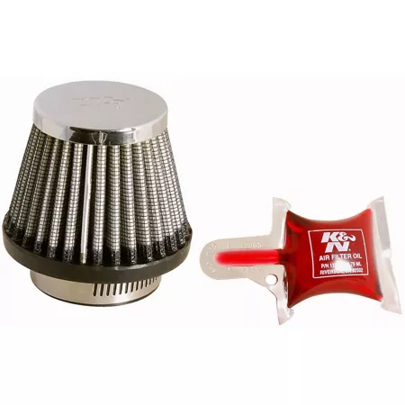 K&N Universal Air Filter: Flange Diameter: 1.68" Filter Height: 2.37" Flange Length: 0.62" Shape: Round RC-2490 Automotive Air Filters