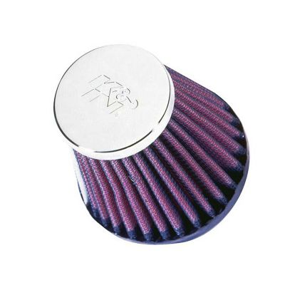 K&N Universal Air Filter: Flange Diameter: 2 In, Filter Height: 3 In, Flange Length: 0.625 In, Shape: Round Tapered, RC-2580