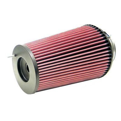 K&N Universal Air Filter, Flange Diameter: 4 in., Filter Height: 9.5 in., Flange Length: 1.6 in., Shape: Round Tapered, RC-4780