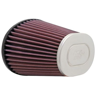 K&N 5.625 in. Universal Oval Straight Air Filter, 0.875 in. FLG