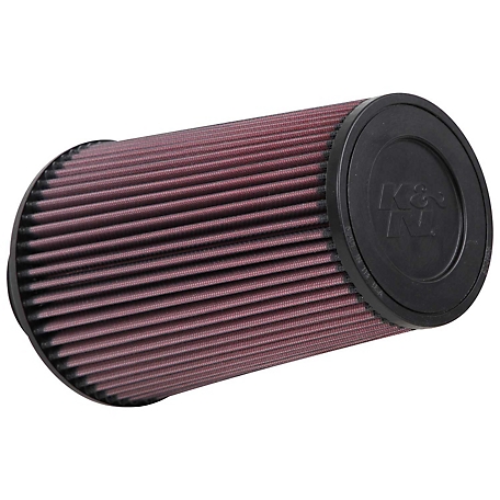 K&N Universal Air Filter: Flange Diameter: 3 In, Filter Height: 9 In, Flange Length: 1.75 In, Shape: Round Tapered, RE-0810