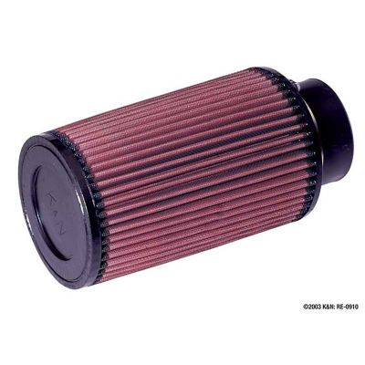 K&N 8 in. Universal Round Tapered Air Filter, 3 in. x 1.75 in. FLG, RE-0910