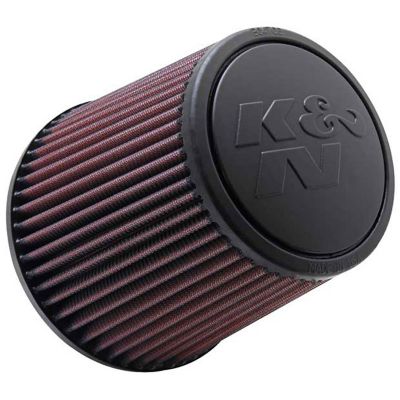 K&N Universal Air Filter: Flange Diameter: 3 In, Filter Height: 6 In, Flange Length: 1.75 In, Shape: Round Tapered, RE-0930